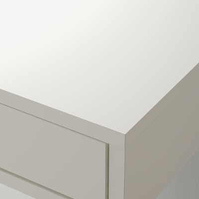 EKBY ALEX Shelf with drawers, white, 119x29 cm