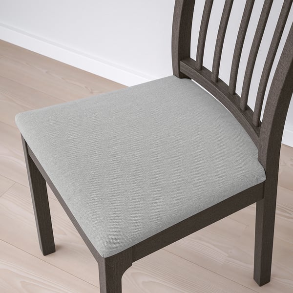 EKEDALEN / EKEDALEN Table and 6 chairs, dark brown/Orrsta light grey, 180/240 cm