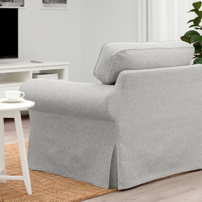 EKTORP Cover for armchair, Tallmyra white/black IKEA