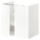 ENHET Bs cb f wb w shlf/doors, white/high-gloss white, 60x42x60 cm