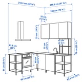 ENHET Corner kitchen, white