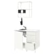 An ENHET white kitchen unit with a sink and shelves.