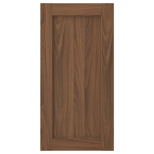 ENKÖPING: brown walnut wooden cabinet door; classic, durable.