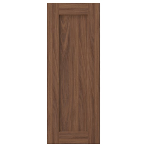 Dark brown ENKÖPING wooden cabinet door with rectangular recessed centre panel.