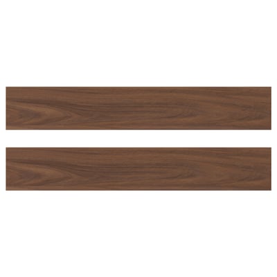Two brown walnut wooden panels, part of ENKÖPING series, showcasing a smooth finish and natural grain texture.