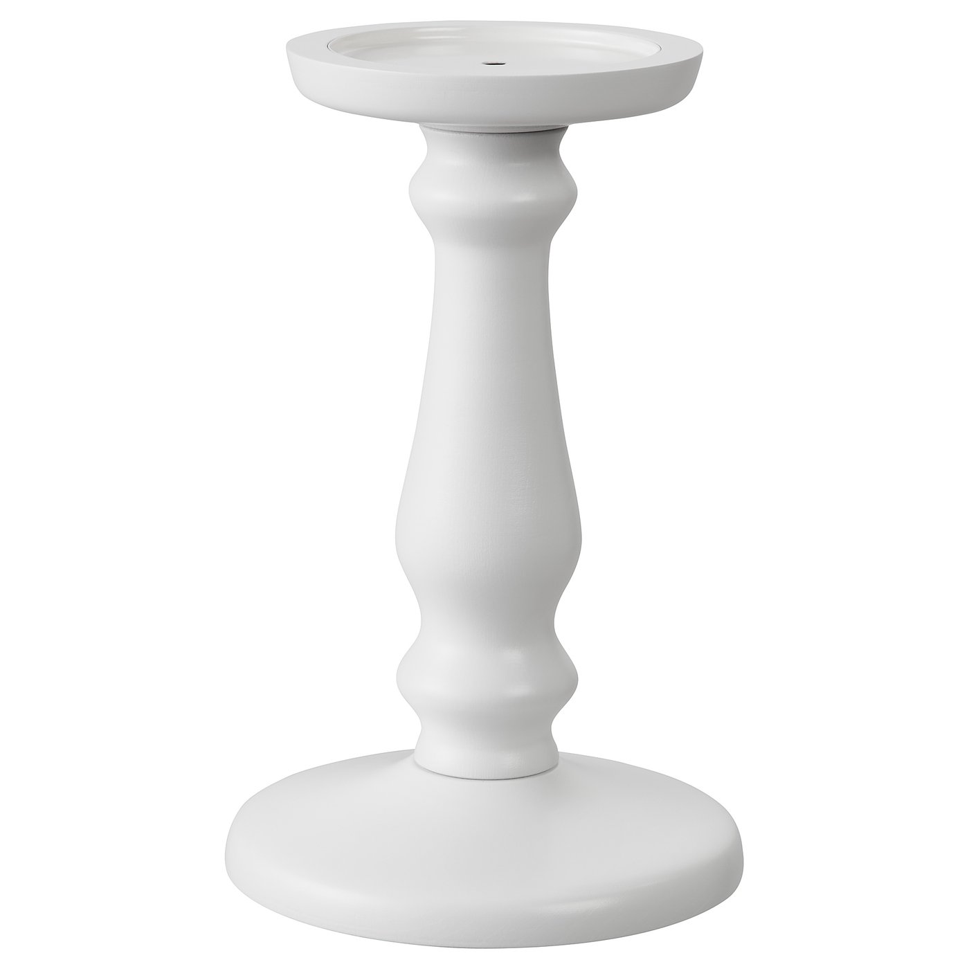ERSÄTTA Block candle holder, white, 21 cm IKEA