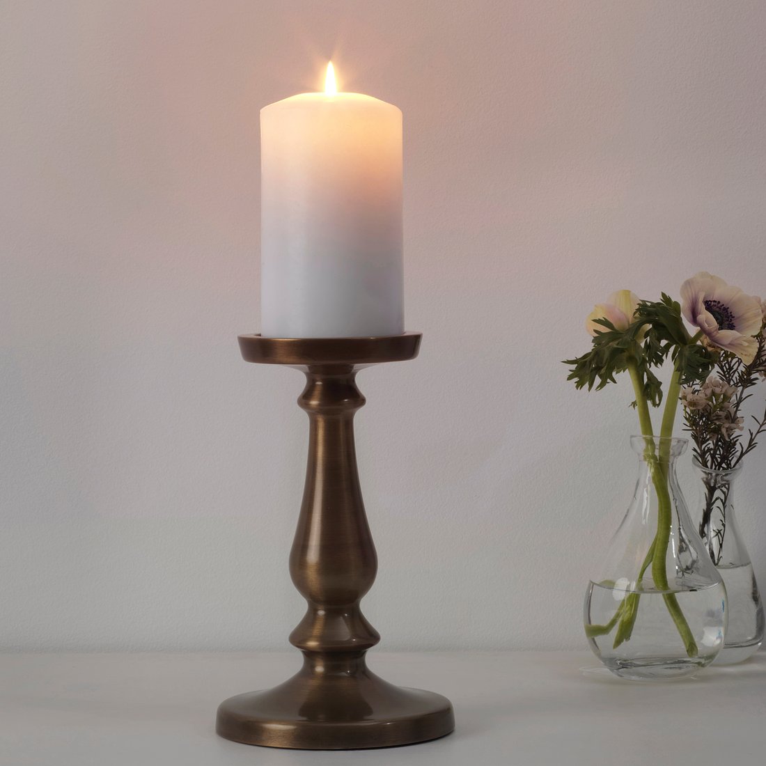 ERSÄTTA Block candle holder brasscolour IKEA