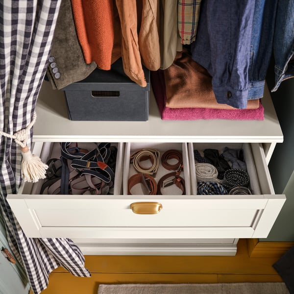 FÅGELFJÄLLET Chest of 3 drawers, off-white, 82x51x78 cm