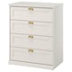 FÅGELFJÄLLET Chest of 4 drawers, off-white, 82x51x101 cm