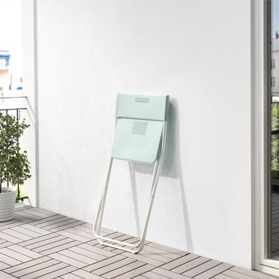FEJAN Chair, outdoor, foldable light green