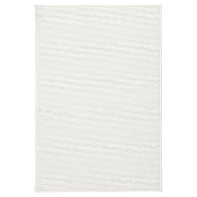 FINTSEN Bath mat, white, 40x60 cm