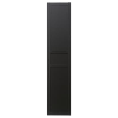 FLISBERGET Door with hinges, anthracite, 50x229 cm