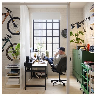 FÖNSTERBLAD Block-out roller blind, white, 60x155 cm