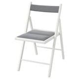 FRÖSVI Folding chair, white/Knisa light grey
