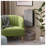 FULLÖSA Armchair, Kallboda yellow-green