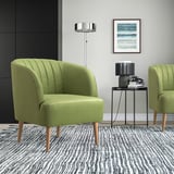 FULLÖSA Armchair, Kallboda yellow-green