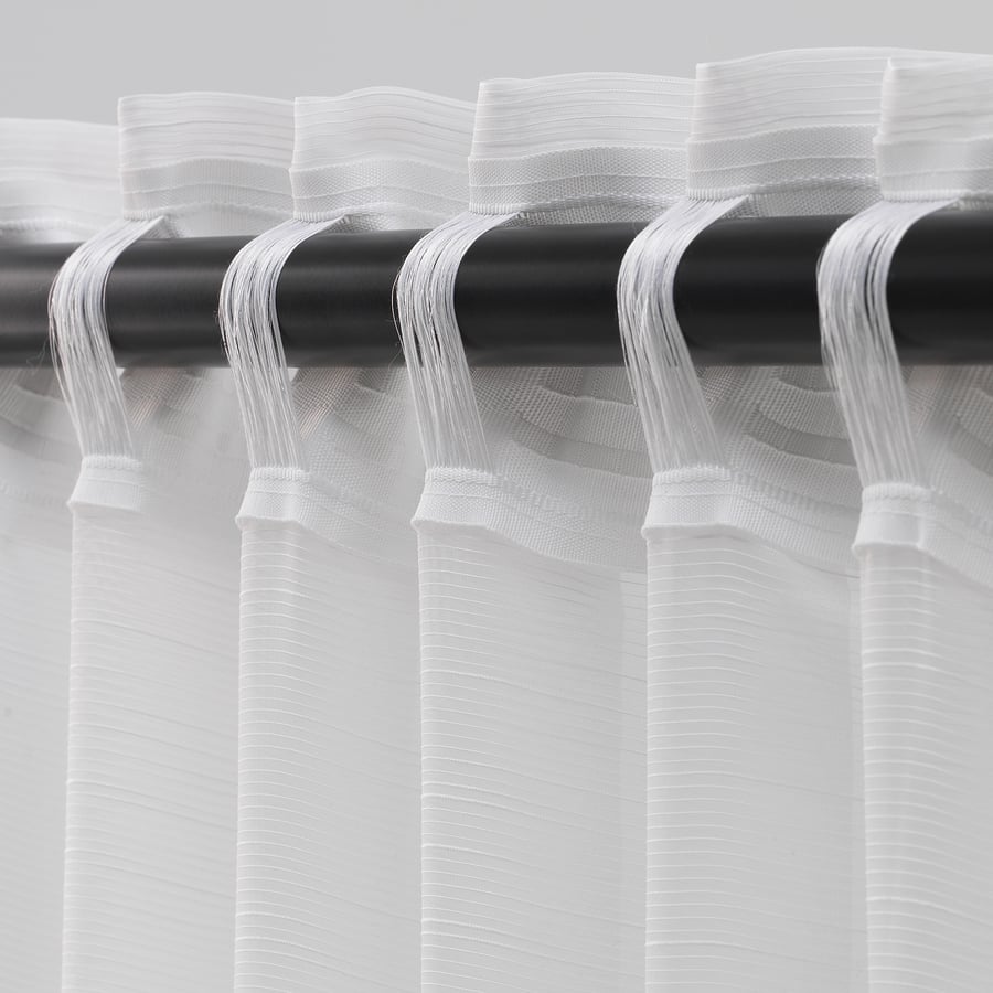 GJERTRUD sheer curtains, 1 pair, white, 145x300 cm IKEA