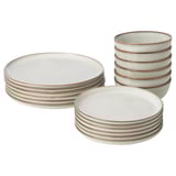 GLADELIG 18-piece service, grey