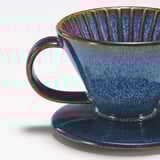 GLADELIG Coffee filter, ceramic/blue