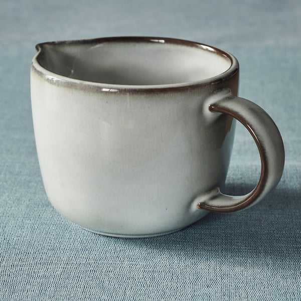 GLADELIG Milk/cream jug, grey, 0.4 l