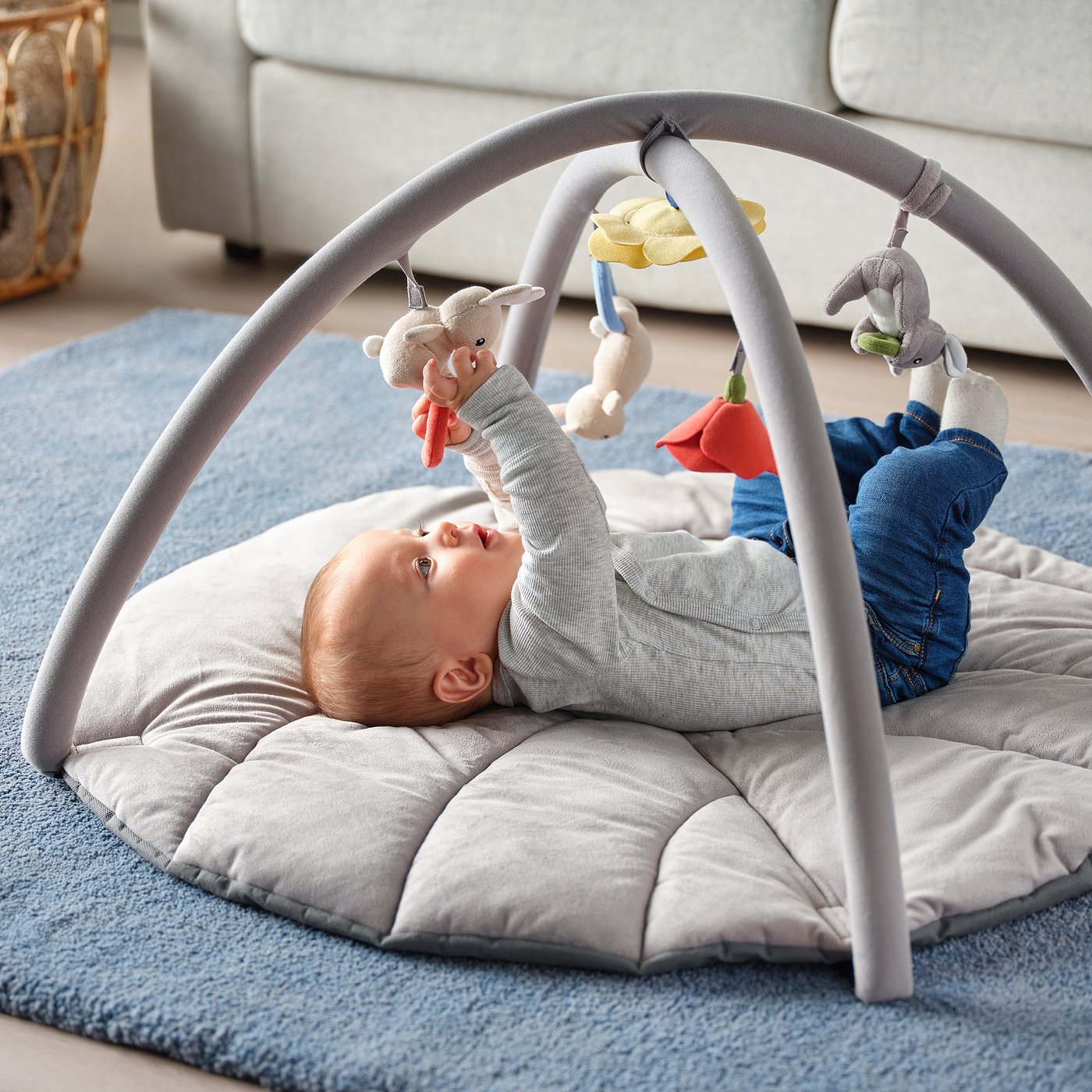 Miffy Edel Baby Gym ベビージム グレー・ホワイト 2個 ミッフィーエーデル ベビージム