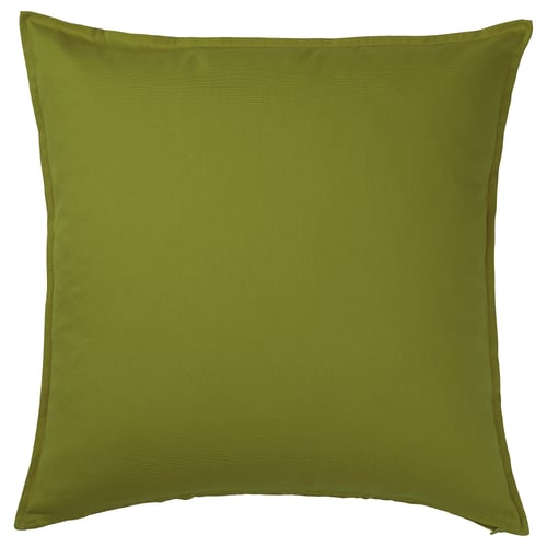 GURLI cushion cover, dark yellowgreen, 65x65 cm IKEA