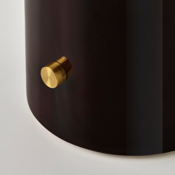 HALGATT Table lamp, dimmable beige/brown ceramic, 49 cm