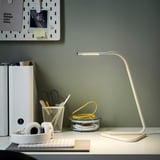 HÅRTE LED work lamp, white/silver-colour