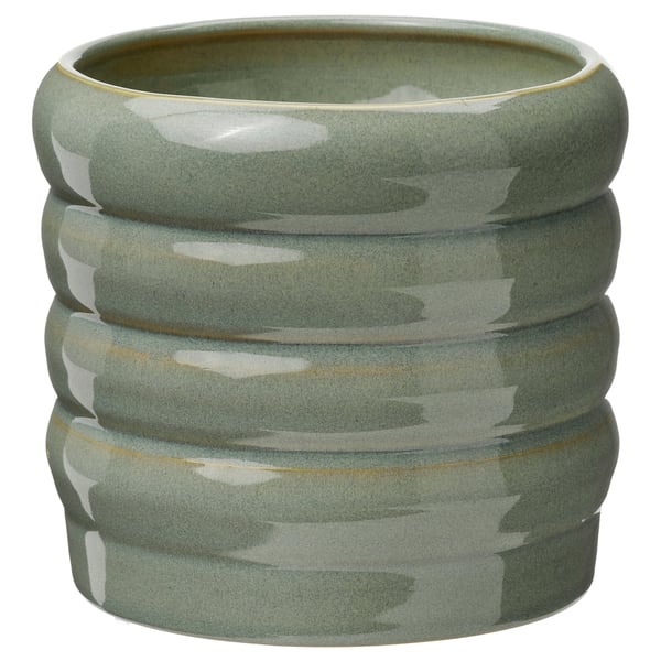 HASSELBUKETT Plant pot, in/outdoor/green, 9 cm