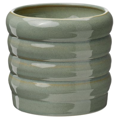 HASSELBUKETT Plant pot, in/outdoor/green, 9 cm