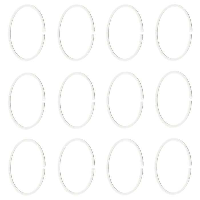 HASSJÖN Shower curtain ring white IKEA