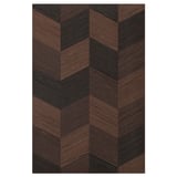 HASSLARP wooden panel, herringbone pattern. Dark brown tones with natural wood grain. Rectangular shape, smooth texture.