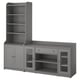 HAUGA Storage combination, grey, 210x46x199 cm