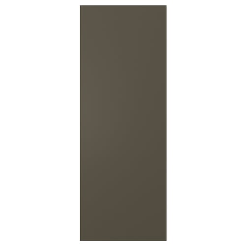 Dark brown HAVSTORP kitchen cabinet panel, smooth, rectangular.