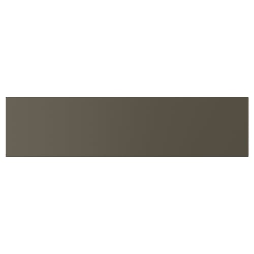 Dark brown rectangular panel, smooth finish, straight edges. HAVSTORP series, acrylic paint, fibreboard.