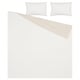 HEDFRYLE Comforter set, white/beige, 240x220/50x80 cm