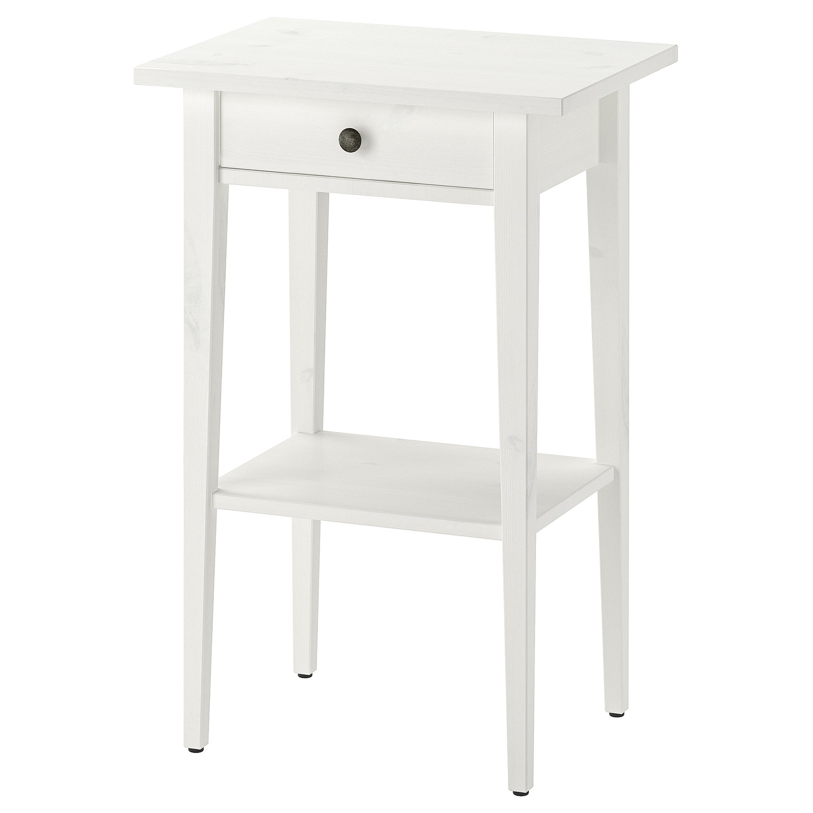 HEMNES Bedside table, grey stained, 46x35 cm IKEA