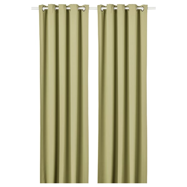 Olive HILLEBORG curtains, recycled polyester, room-darkening.