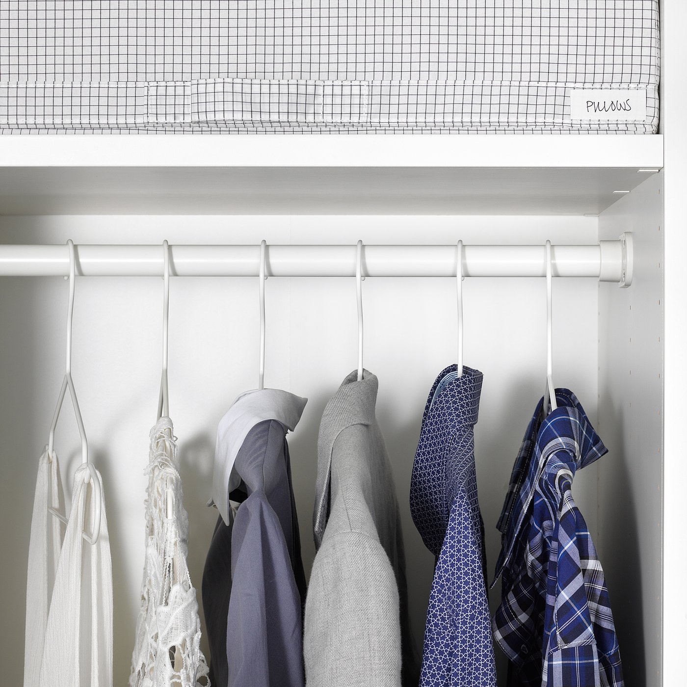 HJÄLPA Clothes rail, white, 80x55 cm IKEA