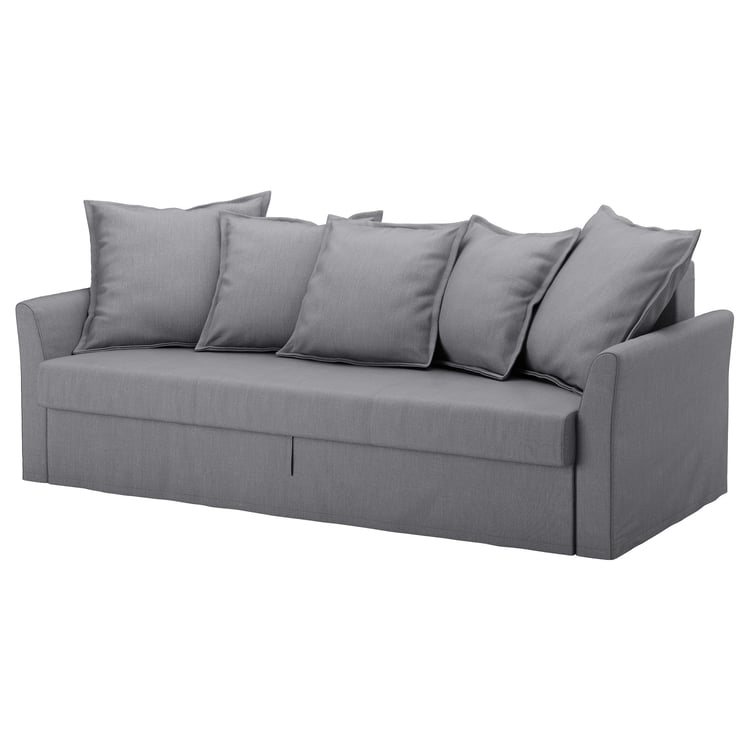 HOLMSUND Threeseat sofabed cover, Nordvalla medium grey IKEA