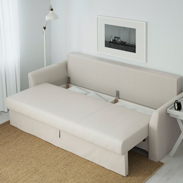 HOLMSUND Threeseat sofabed, Nordvalla beige IKEA