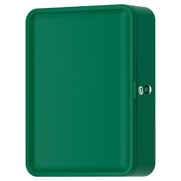 HUSBYÅN Wall cabinet, dark green, 28x11x37.5 cm