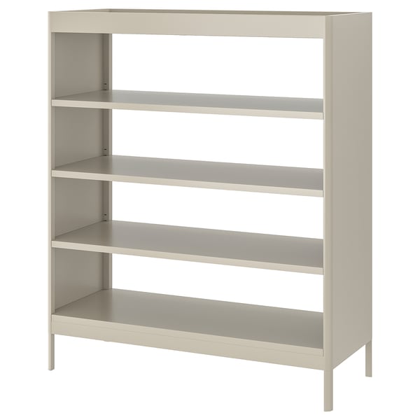 IDÅSEN Shelving unit, beige, 120x140 cm