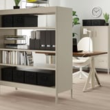 IDÅSEN Shelving unit, beige, 120x140 cm