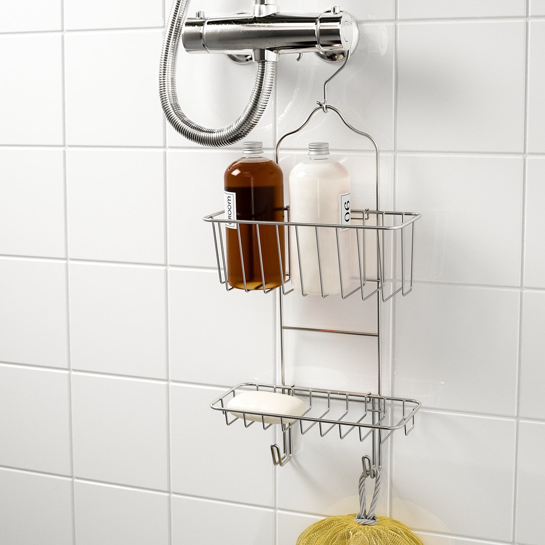 IMMELN علاقة استحمام، دورين, طلاء زنك, 24x53 سم IKEA IMMELN علاقة استحمام، دورين, طلاء زنك, 24x53 سم IKEA