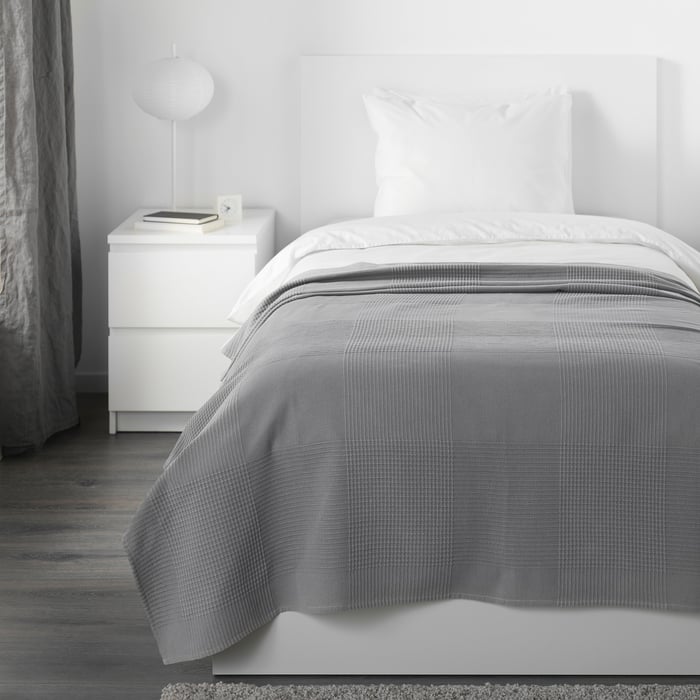 INDIRA Bedspread grey IKEA