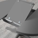 INGATORP Extendable table, grey, 110/155 cm