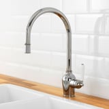 INSJÖN Kitchen mixer tap w pull-out spout, chrome-plated