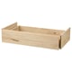 IVAR light pine wooden storage drawer, rectangular shape with slight grain texture, simple design.