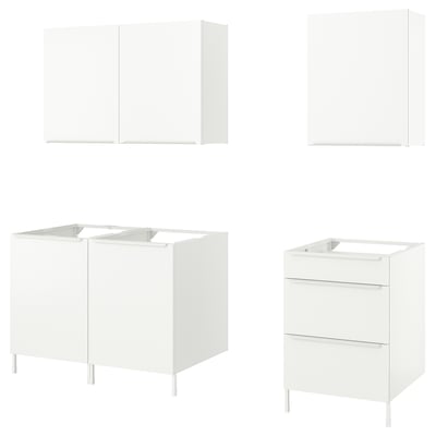 JÄRNBODA Kitchen, white, 180x62x219 cm